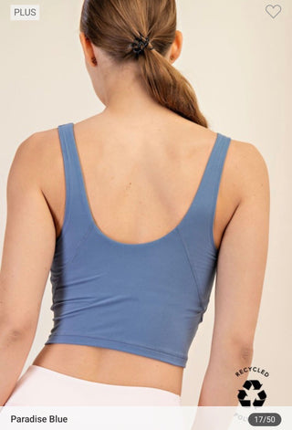 (3 Colors) On the Horizon Yoga Cropped Tank - Simply Me Boutique