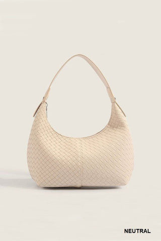 (3 COLORS) Woven Shoulder Purse - Simply Me Boutique