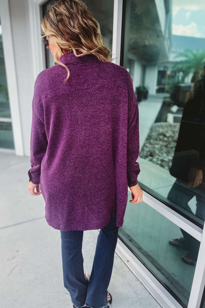 Long Journey Ahead Oversized Lightweight Shacket (More colors)