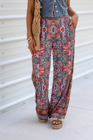 Daydream Escape Printed Wide Leg Pants