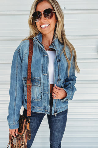 City Chic Short Denim Jacket