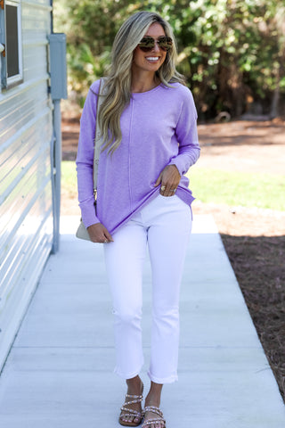 LAVENDER Better Days Sweater