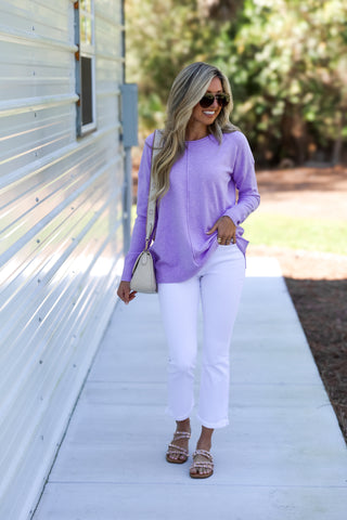 LAVENDER Better Days Sweater