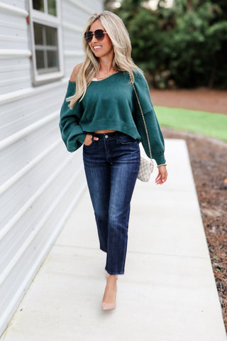(4 COLORS) Be the Reason Reversible Crop Sweater - Simply Me Boutique
