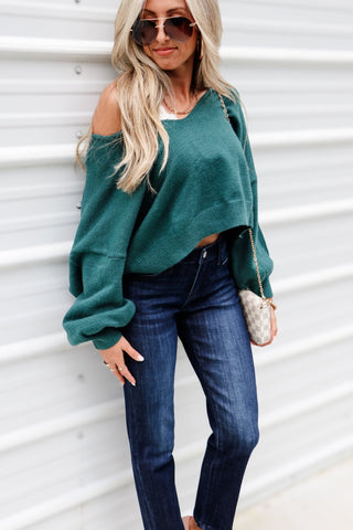 (4 COLORS) Be the Reason Reversible Crop Sweater - Simply Me Boutique