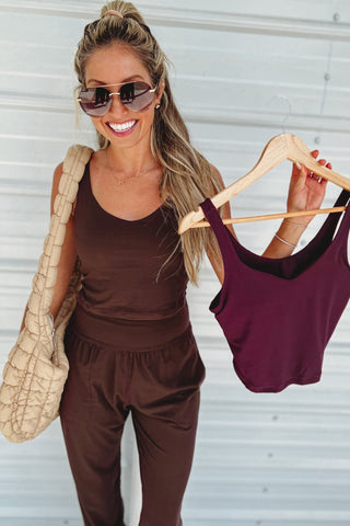 4 COLORS! On the Horizon Yoga Cropped Tank - Simply Me Boutique