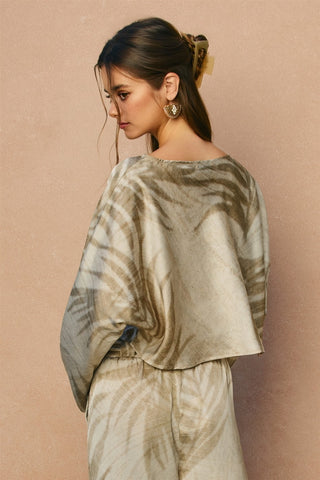 Palm Cove Boatneck Crop Top