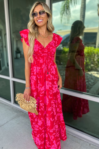 Love in the Air Off Shoulder Maxi Dress
