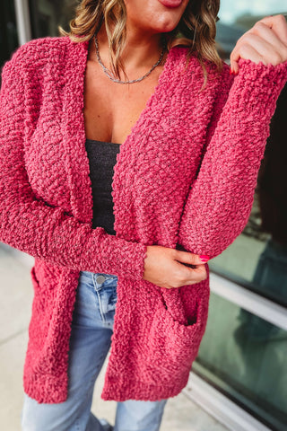 Cozy Day Vibes Popcorn Cardigan (More colors)