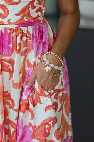 Sunset Sorbet Midi Dress