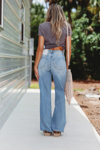 PETRA153 Jayden High Rise Wide Leg Jeans (PREORDER)