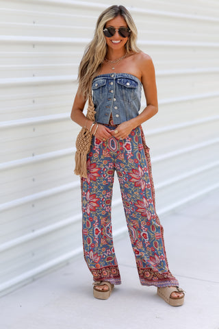 Daydream Escape Printed Wide Leg Pants