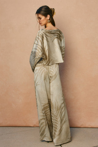 Palm Cove Wide Leg Loop Belt Pants