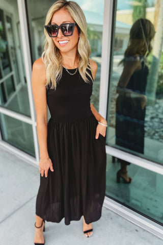 Midnight Vibes Midi Dress