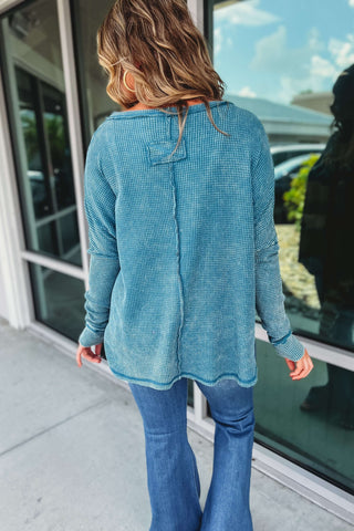Best You Can Be Oversized Waffle Knit Top (More colors)