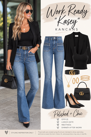KANCAN Kasey High Rise Flare Jeans