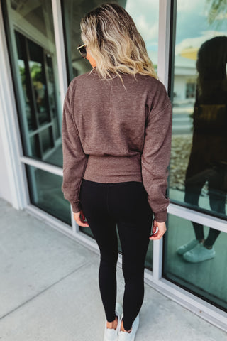 Lux Fleece Stone Wash Long Sleeve Pullover Sweatshirt