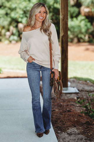 Crisp Mornings Light Taupe Sweater