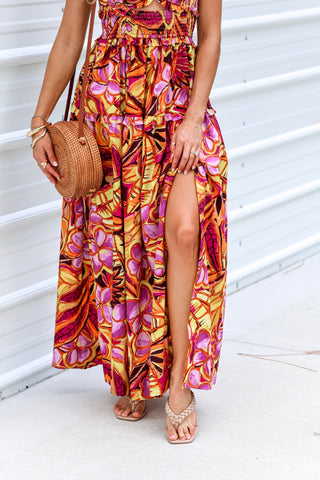 Blooming Beauty Cutout Maxi Dress