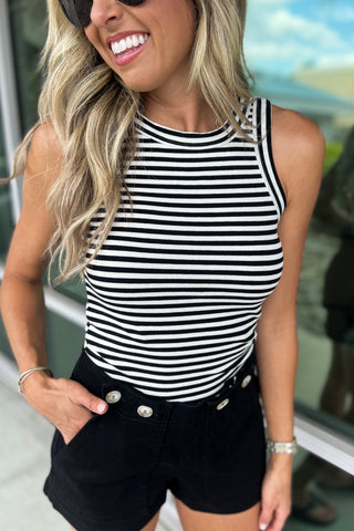 Soft Washed Button Front Black Shorts