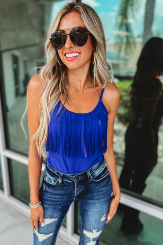 Country Vibes Fringe Bodysuit  4 colors!