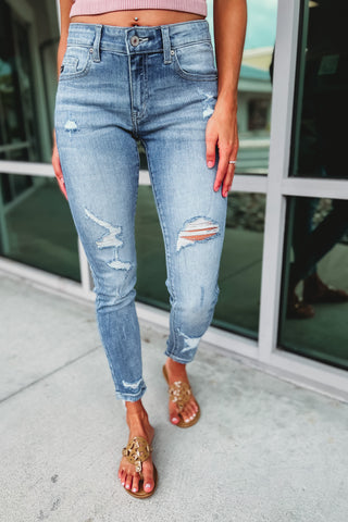 PREORDER KanCan Star of the Show Distressed Jeans