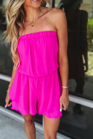Cabana Wishes Tiered Layer Romper 3 COLORS!