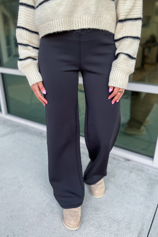 Blissful Comfort Wide Leg Black Pants