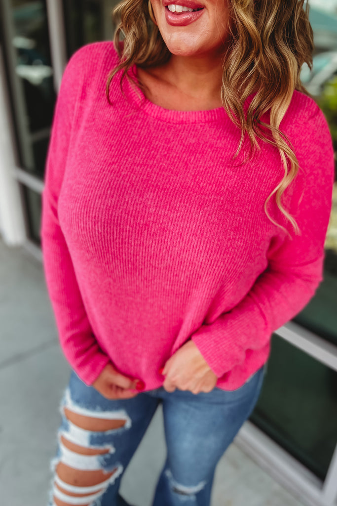 Not the Same Ribbed Dolman Sleeve Sweater (More colors)