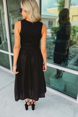 Midnight Vibes Midi Dress