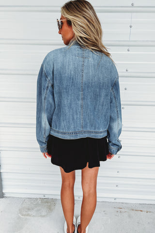 City Chic Short Denim Jacket