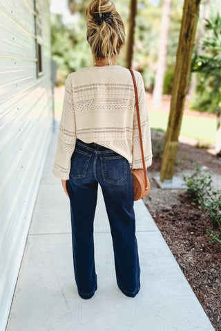 Judy Blue Delaney Ultra High Rise Wide Leg Trouser Jeans