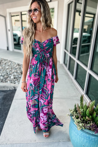 Look on the Bright Side Floral Maxi Dress 2 COLORS!