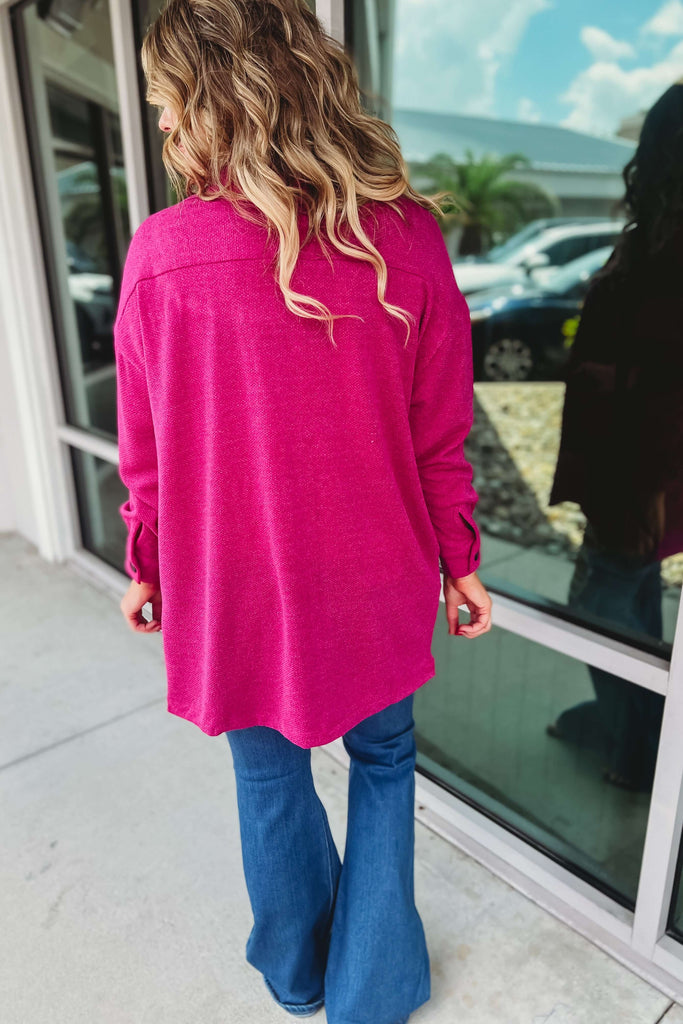 Long Journey Ahead Oversized Lightweight Shacket (More colors)