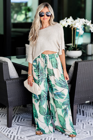 Palm Retreat Wide Leg Pants