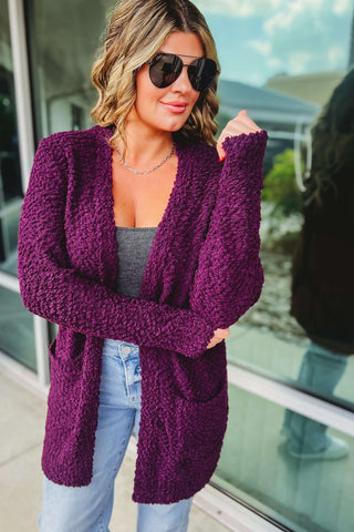 Cozy Day Vibes Popcorn Cardigan (More colors)