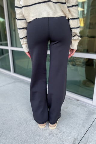 Blissful Comfort Wide Leg Black Pants