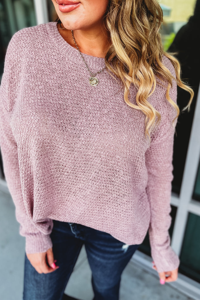 So Classic Open Back Knit Sweater (More colors)