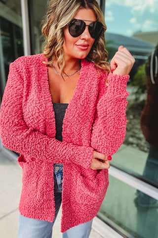 Cozy Day Vibes Popcorn Cardigan (More colors)