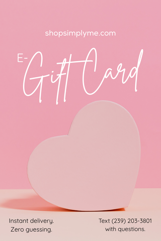 product photo of purchasing an online gift card to the boutique.