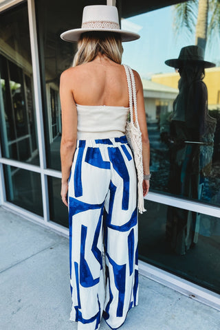 Abstract Breeze Wide Leg Pants - Simply Me Boutique