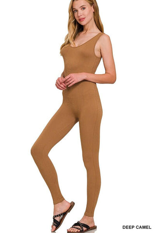 All Fired Up Ribbed Viral Jumpsuit 7 Colors! - Simply Me Boutique