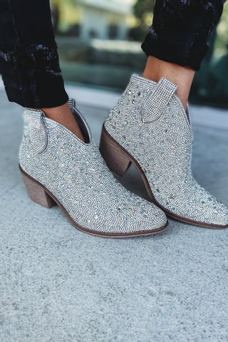Already Famous Rhinestone Booties - Simply Me Boutique