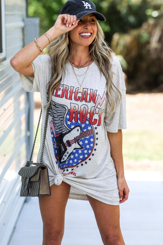 American Rock Oversized Shirt Dress - Simply Me Boutique