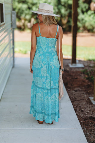 Aqua Breeze Cutout Maxi Dress - Simply Me Boutique