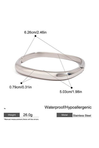 Arc Cuff Bangle Bracelets Gold or Silver - Simply Me Boutique