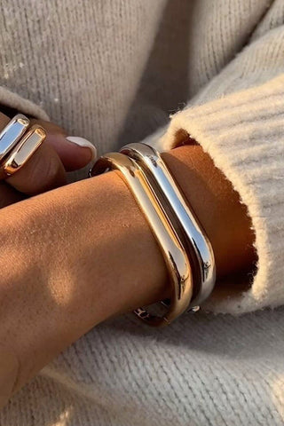 Arc Cuff Bangle Bracelets Gold or Silver - Simply Me Boutique