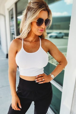 Basic as Can Be Ribbed Cropped Cami - Simply Me Boutique