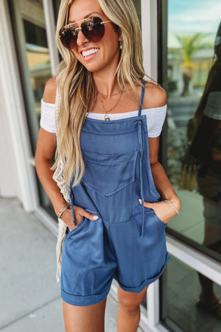 Beach Babe Tie Strap Romper MORE COLORS - Simply Me Boutique
