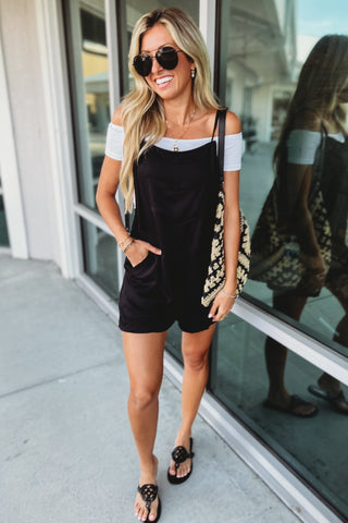 Beach Babe Tie Strap Romper MORE COLORS - Simply Me Boutique